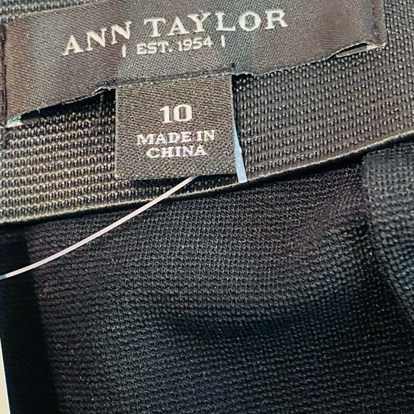 NWT Ann Taylor Black Sequin A-line Skirt Size 10 - Picture 5 of 7